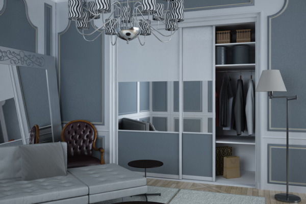 Grey Bedroom with Goodyear Sliding Wardrobe | My Sliding Wardrobe