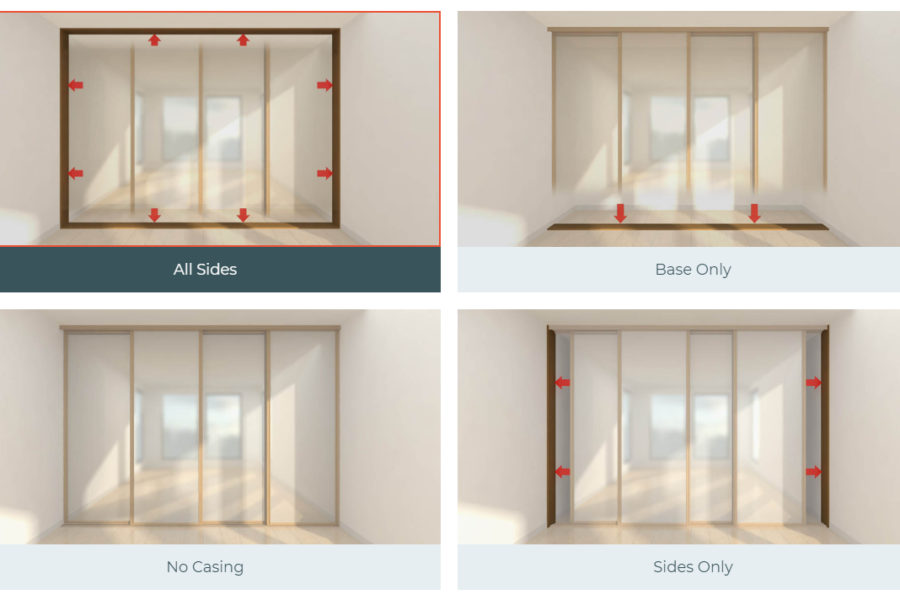 Sliding Wardrobe Casing Options