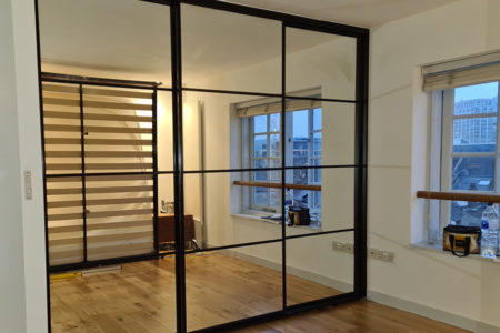 Quadruple Mirrored Panel 3 Door Wardrobe