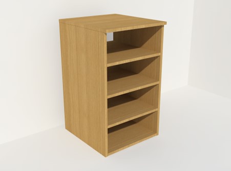 4 drawers bedside unit