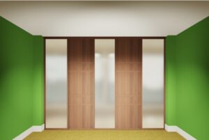 A 5 door sliding wardrobe