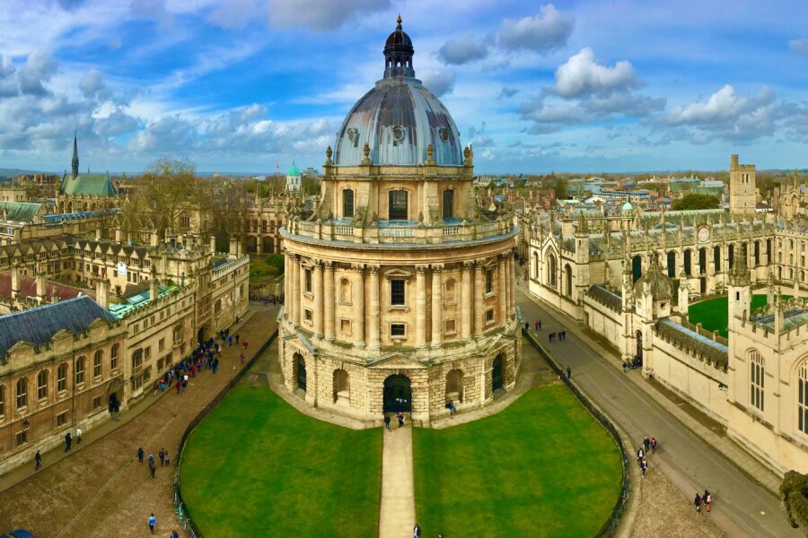 Sky view of Oxford