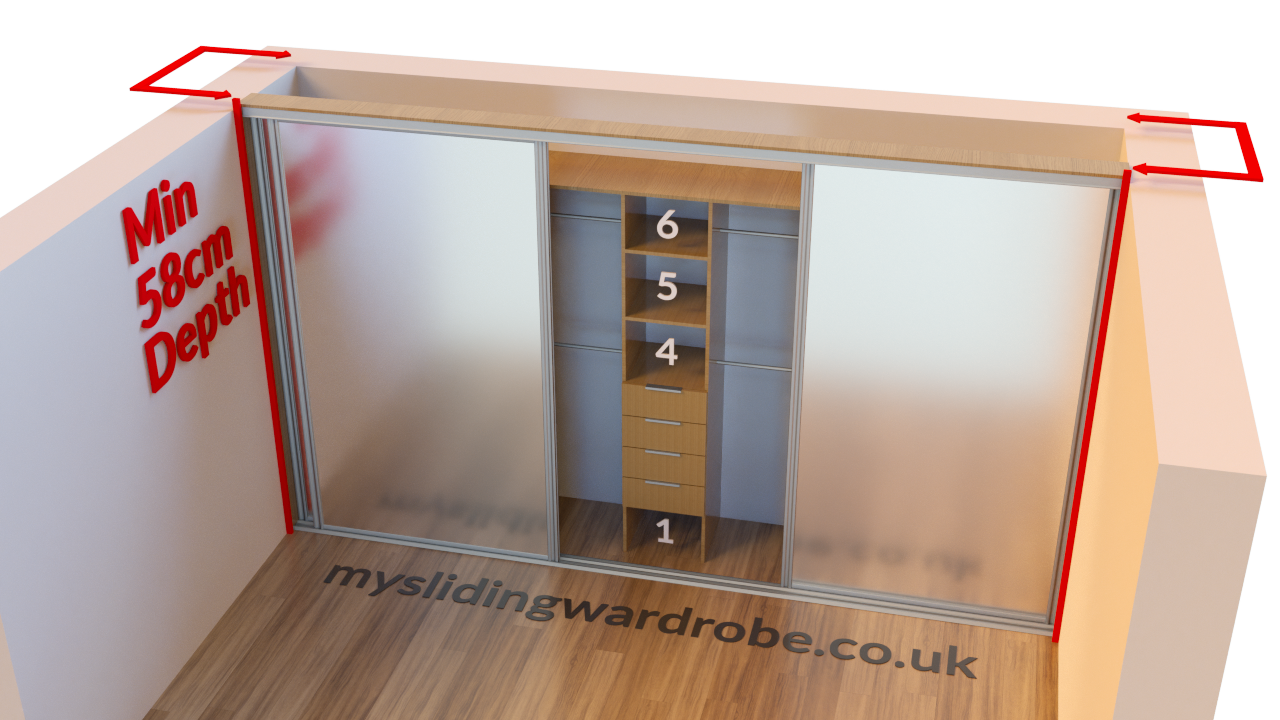wardrobe numbered drawers