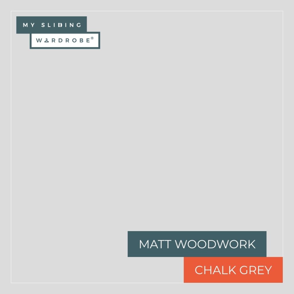 Matt Woodwork swatch of chalk grey