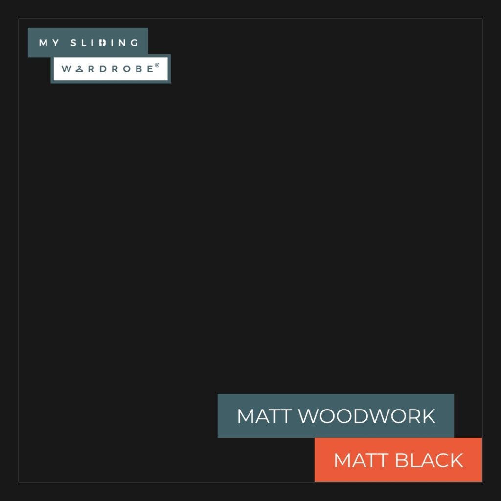 Matt Woodwork swatch of Matt Black