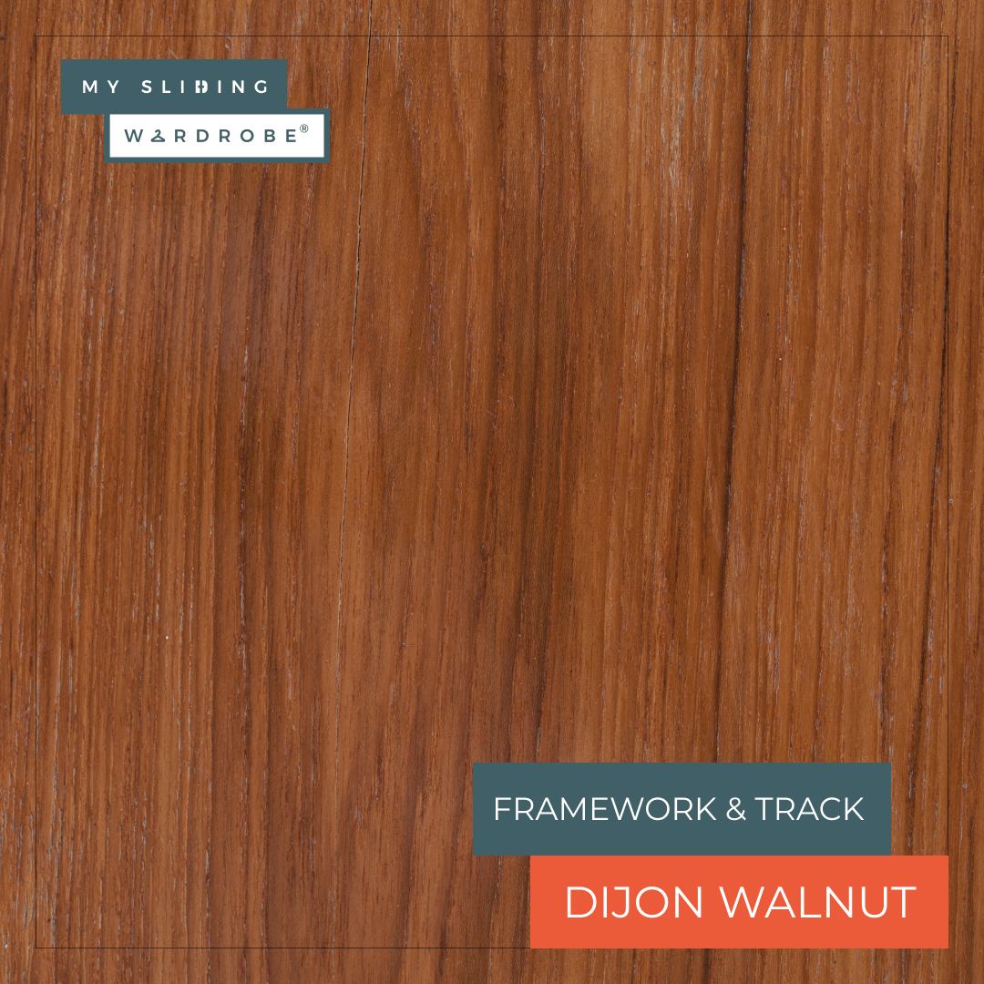 Framework & Track Swatch of Dijon Walnut